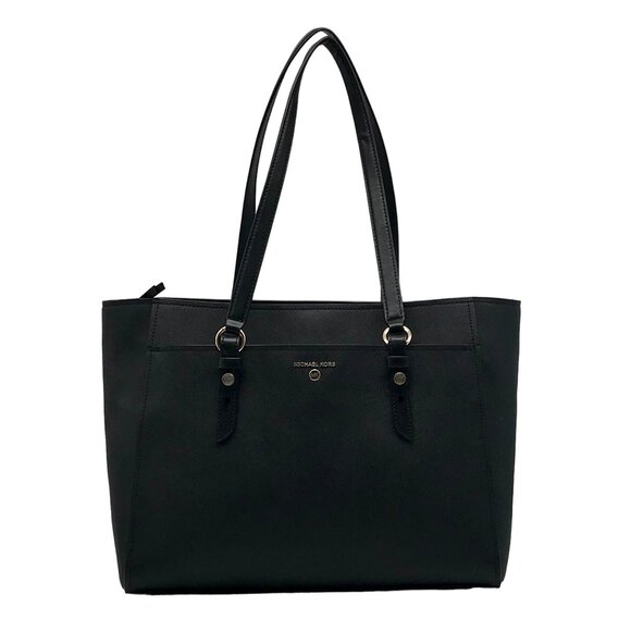 Michael Kors Sullivan Black Saffiano Leather Large Tote - Picture 1 of 12